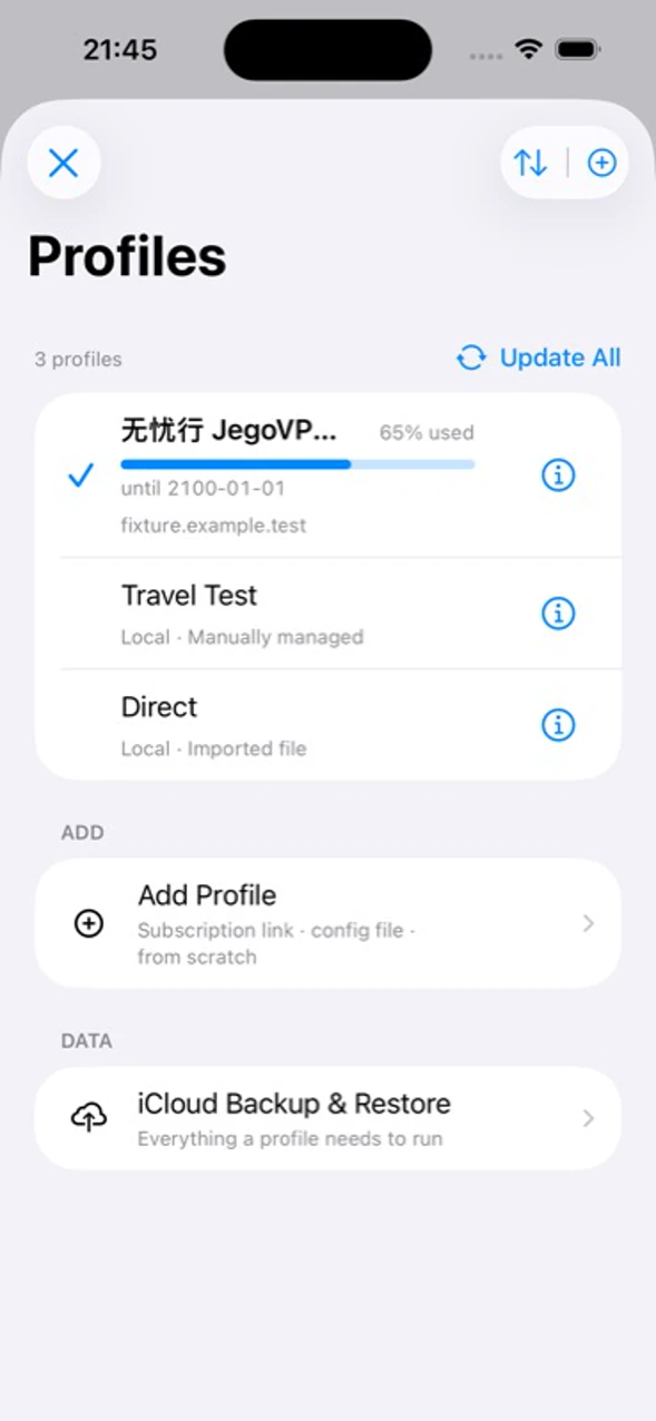 The Jego Profile selected in Clash on iPhone