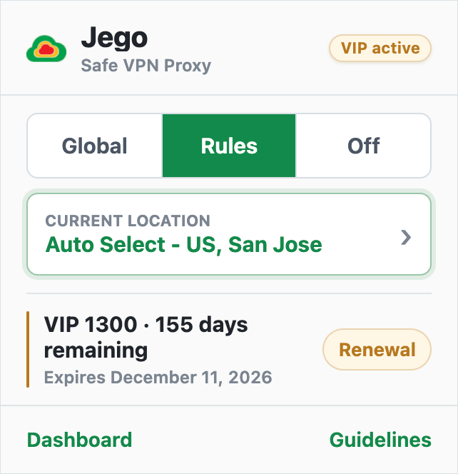 Node selection interface